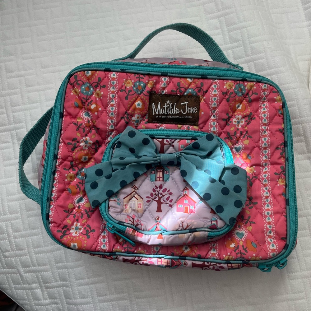 Matilda Jane Quilted Lunch Bag with Bow